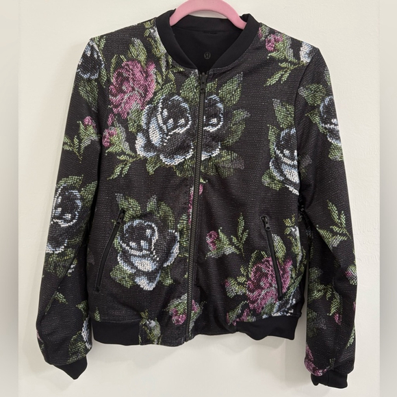 Lululemon | Party Bomb Jacket | Garden Party Smooth Silver Multi | Sz 6/8 | EUC - Picture 6 of 13